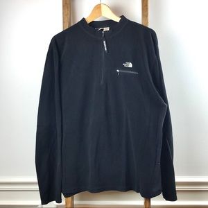 Black North Face 1/4 Zip Pullover Fleece. Size XXL
